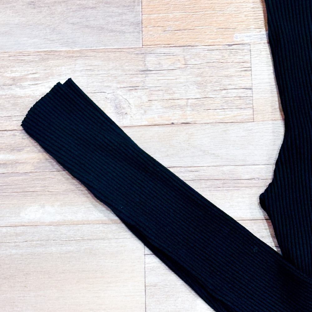 H&M Black Ribbed Leggings | Stretch High Rise Basic | Small - Picture 4 of 7